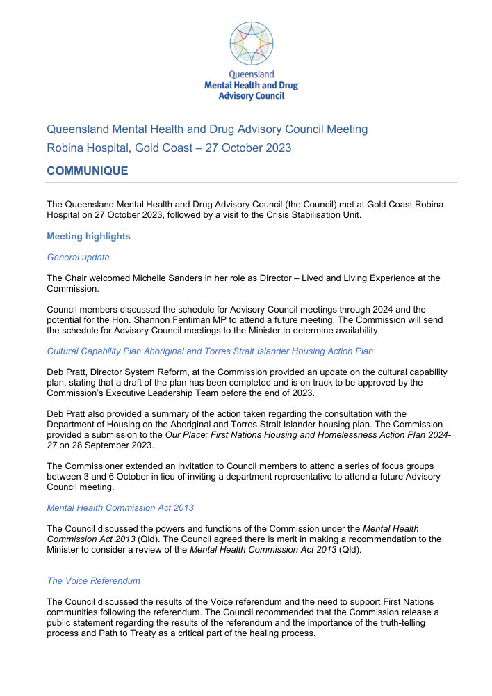 Thumbnail of Council communique October 2023