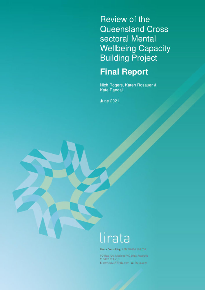Thumbnail of Wellbeing capacity building project: Evaluation