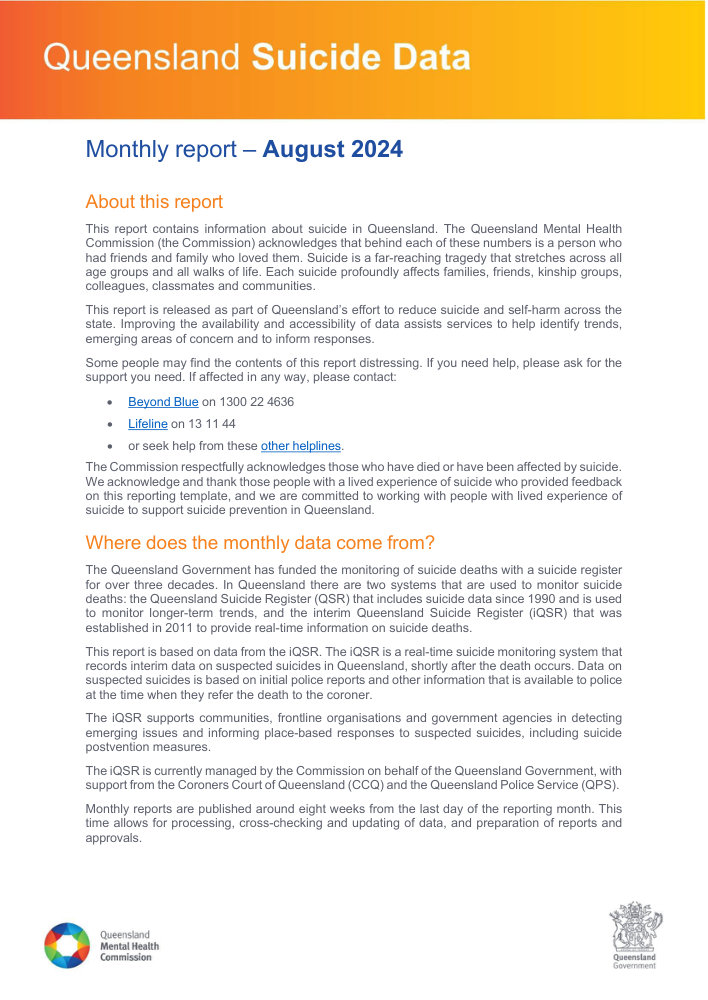 Thumbnail of Queensland Suicide Data August 2024